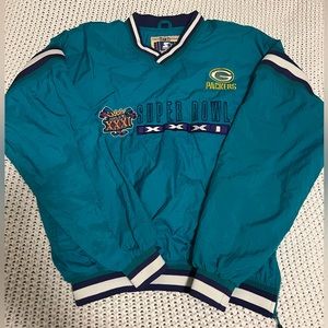 Vintage Starter Green Bay Packers Super Bowl Windbreaker